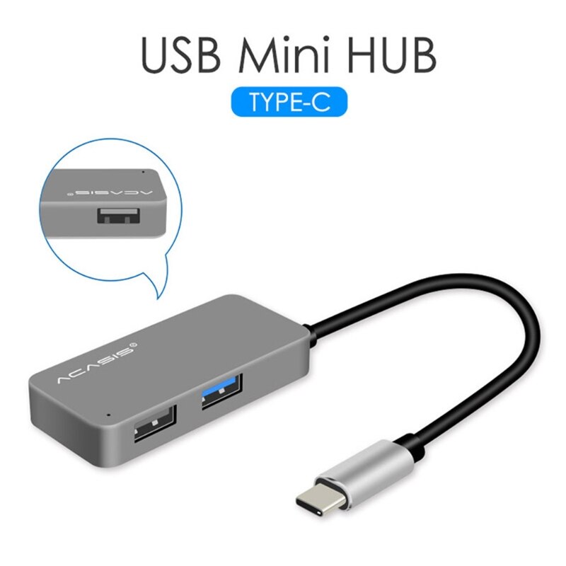 Ultra-schnelle USB C Docking Bahnhof 3-in-1 Typ C zu USB3.0 + USB2.0 + PD Ladung 5Gbps Mehrere Daten Transfer Hub Splitter