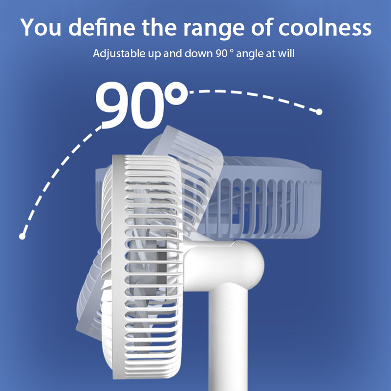 Usb Bureauventilator 4 Speed Verstelbare Desktop Tafelventilator Met Sterke Windstille Bediening In Hoogte Verstelbare Draagbare Ventilator Voor Kantoor