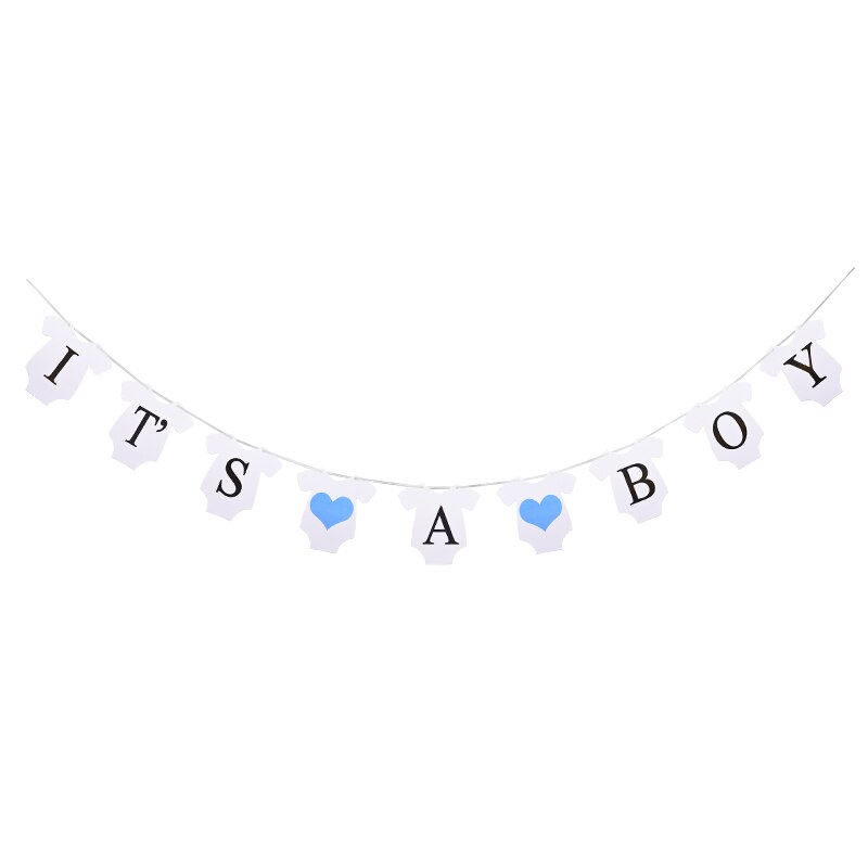 C'est un garçon ou une fille bannière rose bleu papier lettre guirlande pour bébé douche décoration sexe révéler fête fournitures banderoles bannières: B03