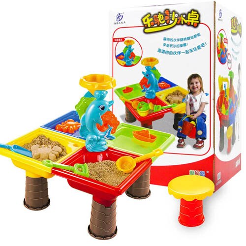 Zomer Baby Speelgoed Zand Water Spelen Strand Tafel Interactieve Strand Water Spelen Speelgoed Zand Dune Tool voor Kinderen Educatief Speelgoed: 9829
