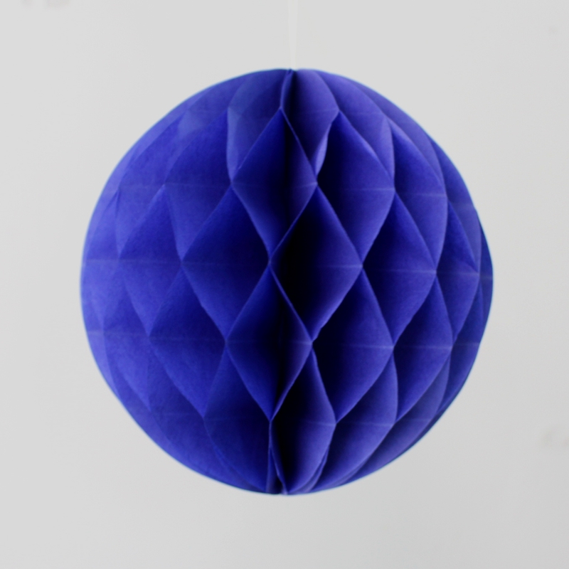 8 " (20cm) 17 farver honeycomb bolde papir lanterner bryllup husholdningsdekorationer supermarkeder shopping markeder udendørs dekoration: Kongeblå