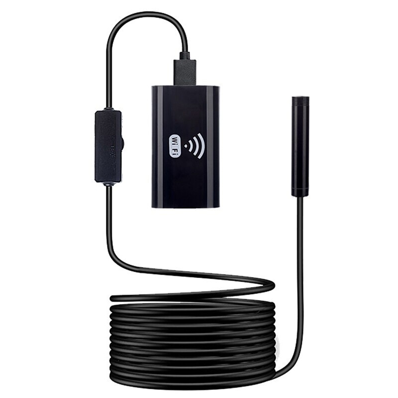F99 wifi endoskop kamera 8mm linse  hd720p 1m hardtråd trådløst endoscopio vanntett inspeksjonsboreskop for telefoner: Default Title