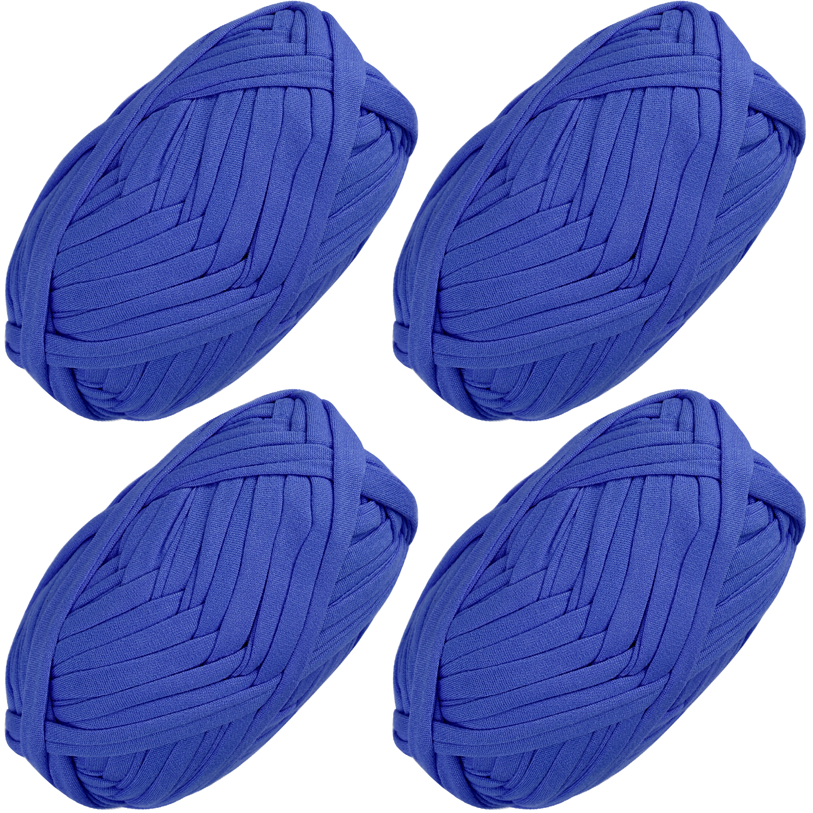 Cinta de ganchillo para tejer a mano, tira de tela gruesa, hilo artesanal, línea de cesta de zapatilla, estera DIY, 4 piezas, 100 g/Pc: Oro