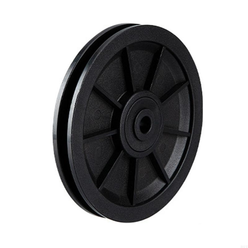 R6fe - nylon bearing discs -wheel -kee -wear -fitness -pulley -fitness -cable pulley wheel: Black