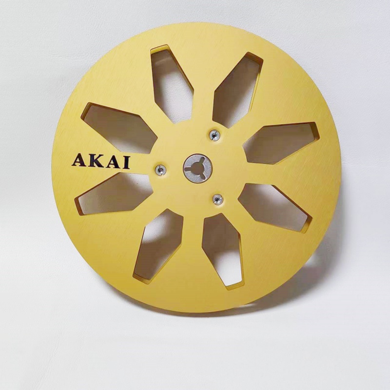 akai 7" X ¼” Inch Empty Tape Reel Nab Hub Reel-To-Reel Recorders Accessory Empty Aluminum Disc Opening Machine Parts: WHITE