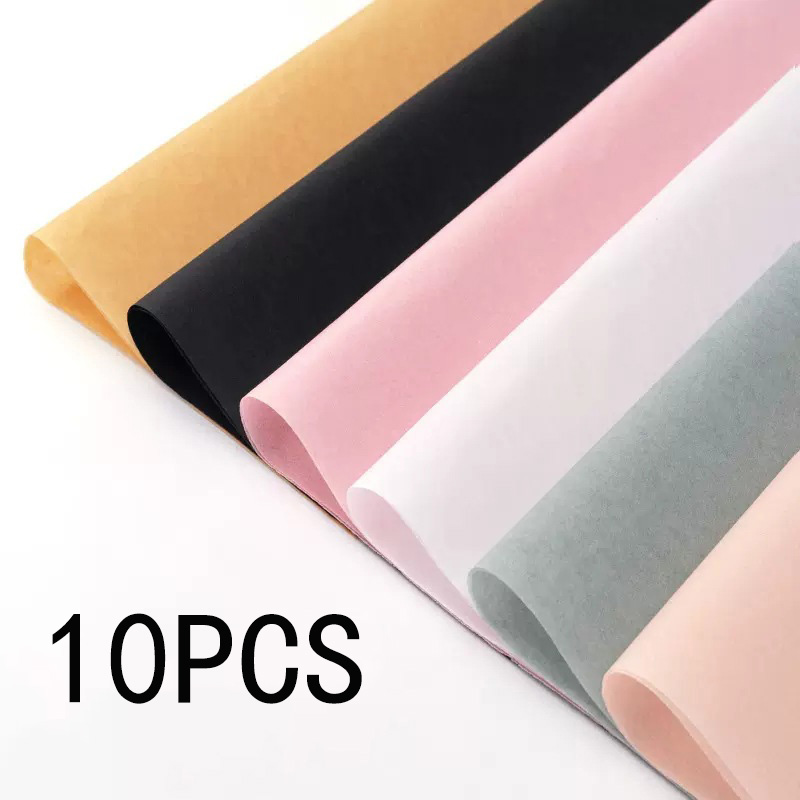 10 pçs 50*66cm papel de tecido buquê de flores papel de embrulho para florista festa de aniversário de casamento presente embalagem decoração diy artesanato papel