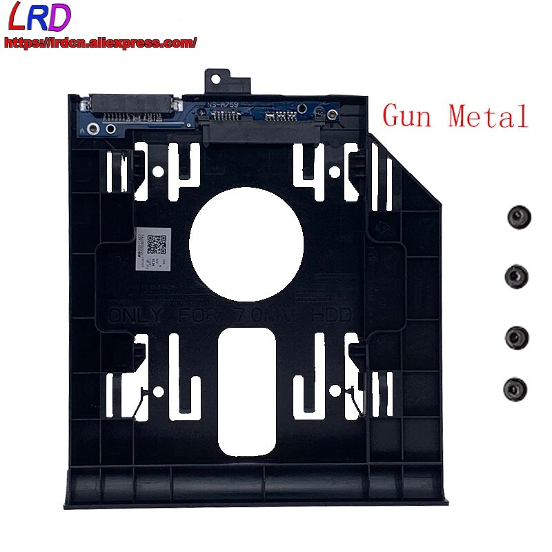 Disco Duro SSD Caddy para ordenador portátil, soporte de bandeja para Lenovo 310-14 320-14 330-14 510-15 520-15 310-15 320-15 Series 330-15: Gun Metal