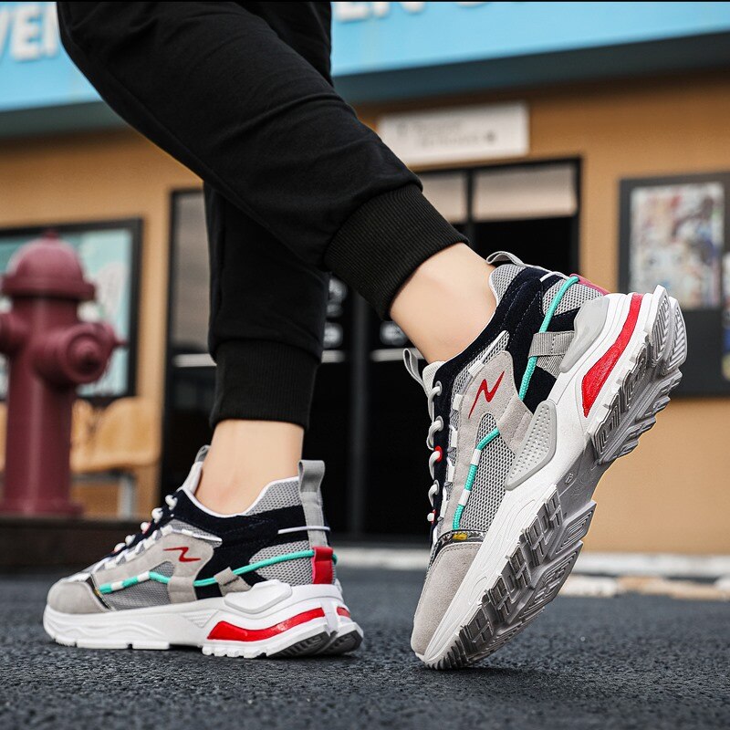 Par udendørs man sneakers letvægts casual sko til mænd åndbare herre sneakers sko trend schoenen mannen sportssko