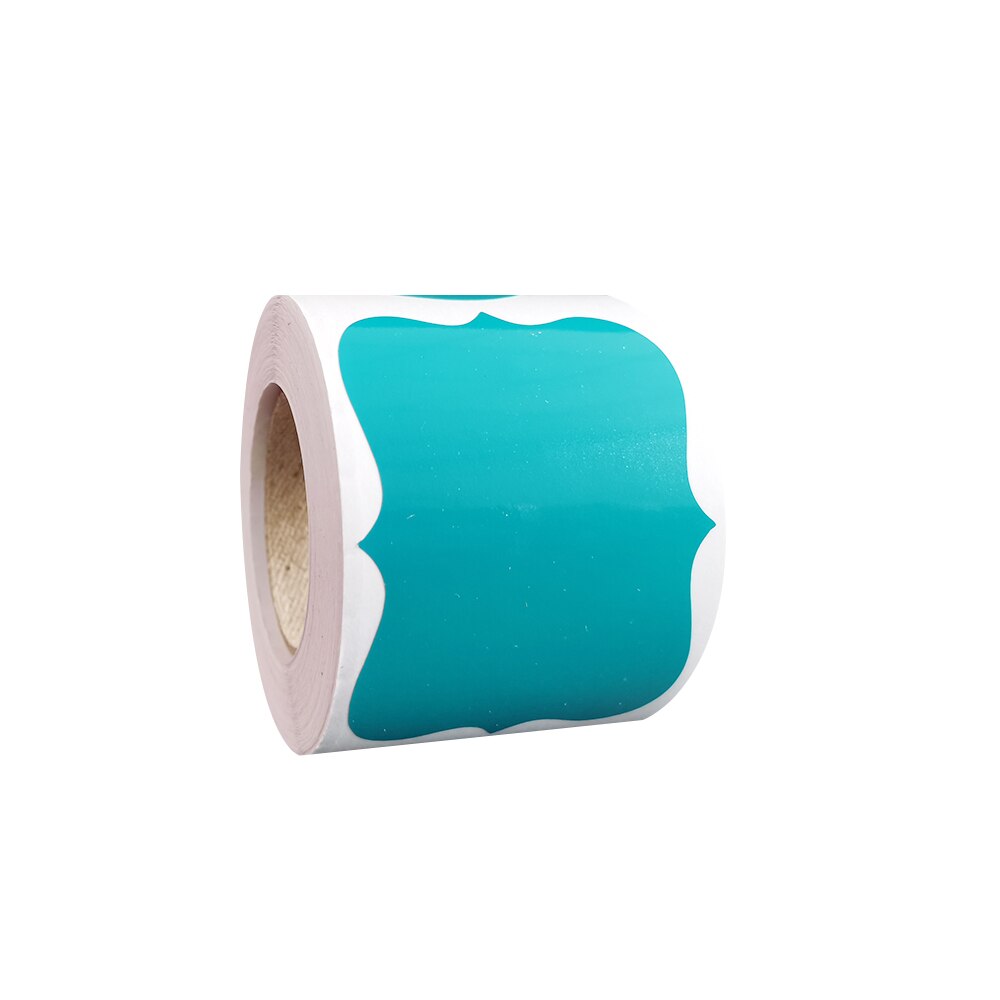 150Pcs Waterdichte Stickers Voor Blikjes Kleurrijke Voor Keuken Gemak Label Sticker Verwijderbare Uitwisbare Jam Labels Spice Een: Light blue