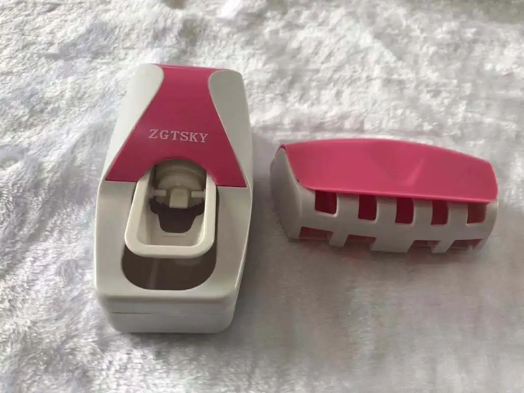 Badkamer Accessoires Automatische Tandpasta Dispenser Stofdicht Tandenborstelhouder Wall Mount Stand Tandpasta Knijpers Tand