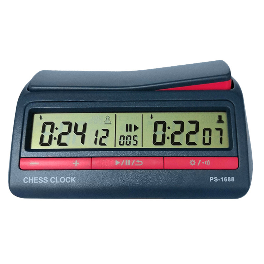 Count Up Down Timer Professionele digitale schaakklok Kunststof Werkt op batterijen Multifunctioneel Lichtgewicht voor trainingsonderwijs