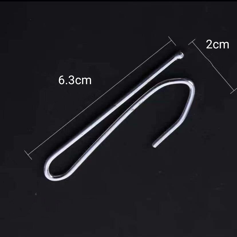 Gancho de cinta de cortina de Metal, ganchos de anillo de tela de cortina de cuatro tenedores, accesorios de bricolaje para el hogar, 15 Uds.: Zinc-2