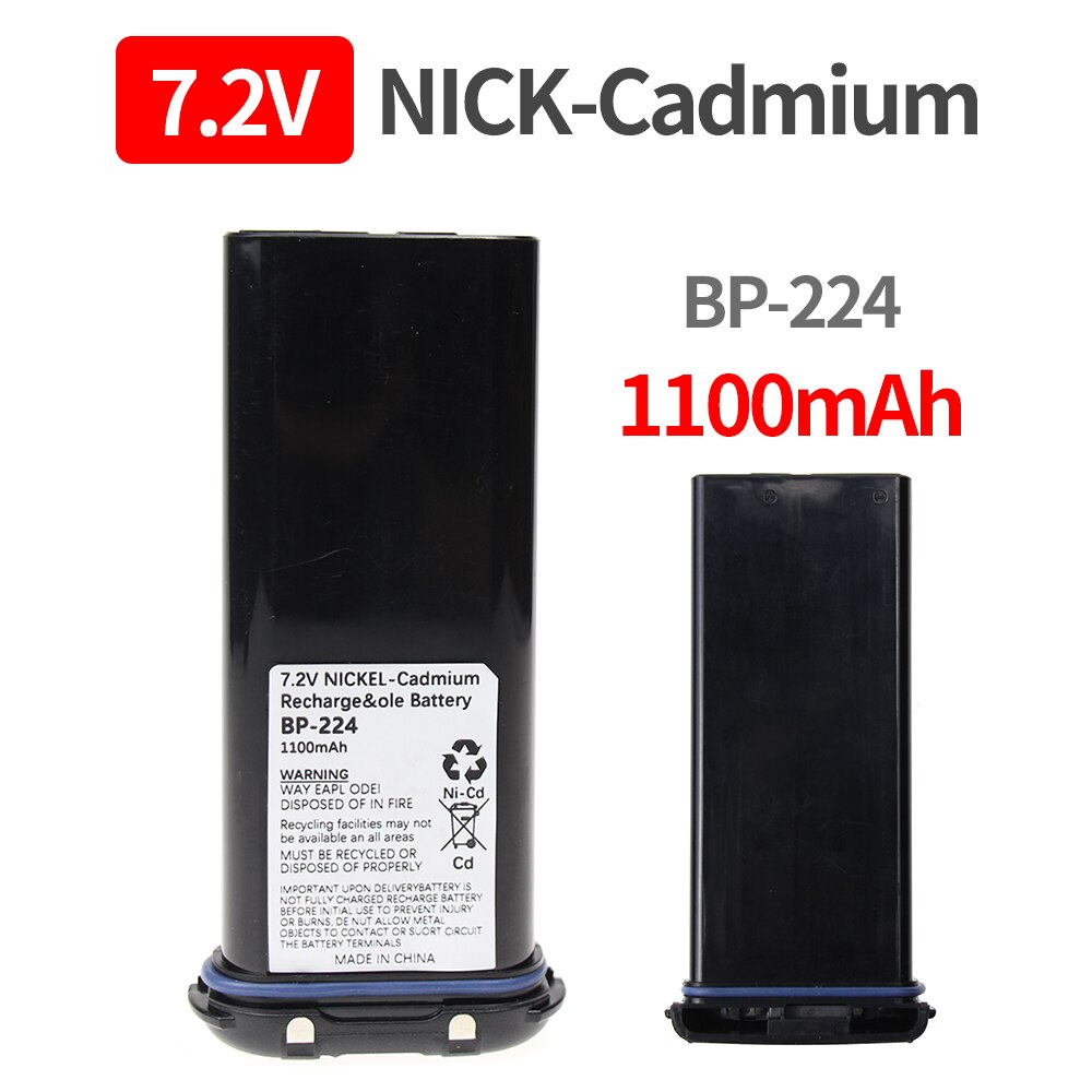 BP-224 7.2V/1100mAh Bateria para ICOM IC-M2A IC-M2 IC-GM1600 IC-M32 IC-M31