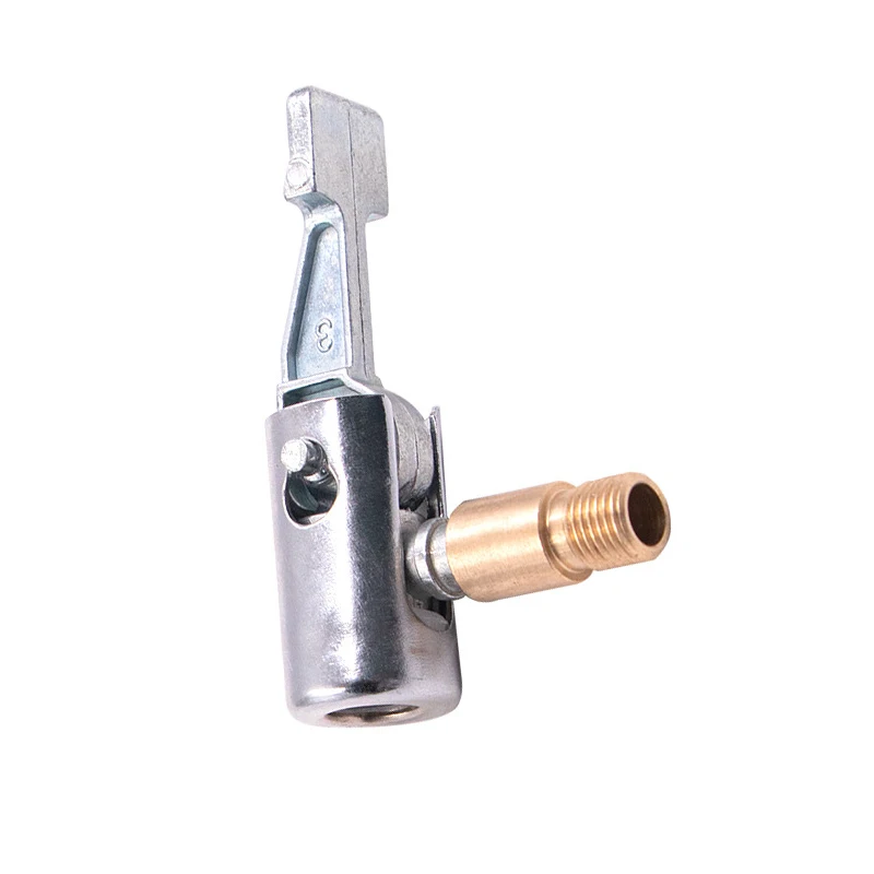 Bærbar oppustelig pumpe til bildæk, luftchuckkompressor, dækpumpe, dækchuck med modhagerforbindelse til slangereparation