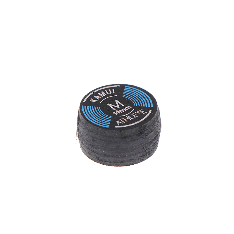 1Pc 14MM S/M/H Cue Tip Pool Billiard Leather Cue Tip Nine-Ball Cue Head Snooker Cue Tip Hard Soft Head