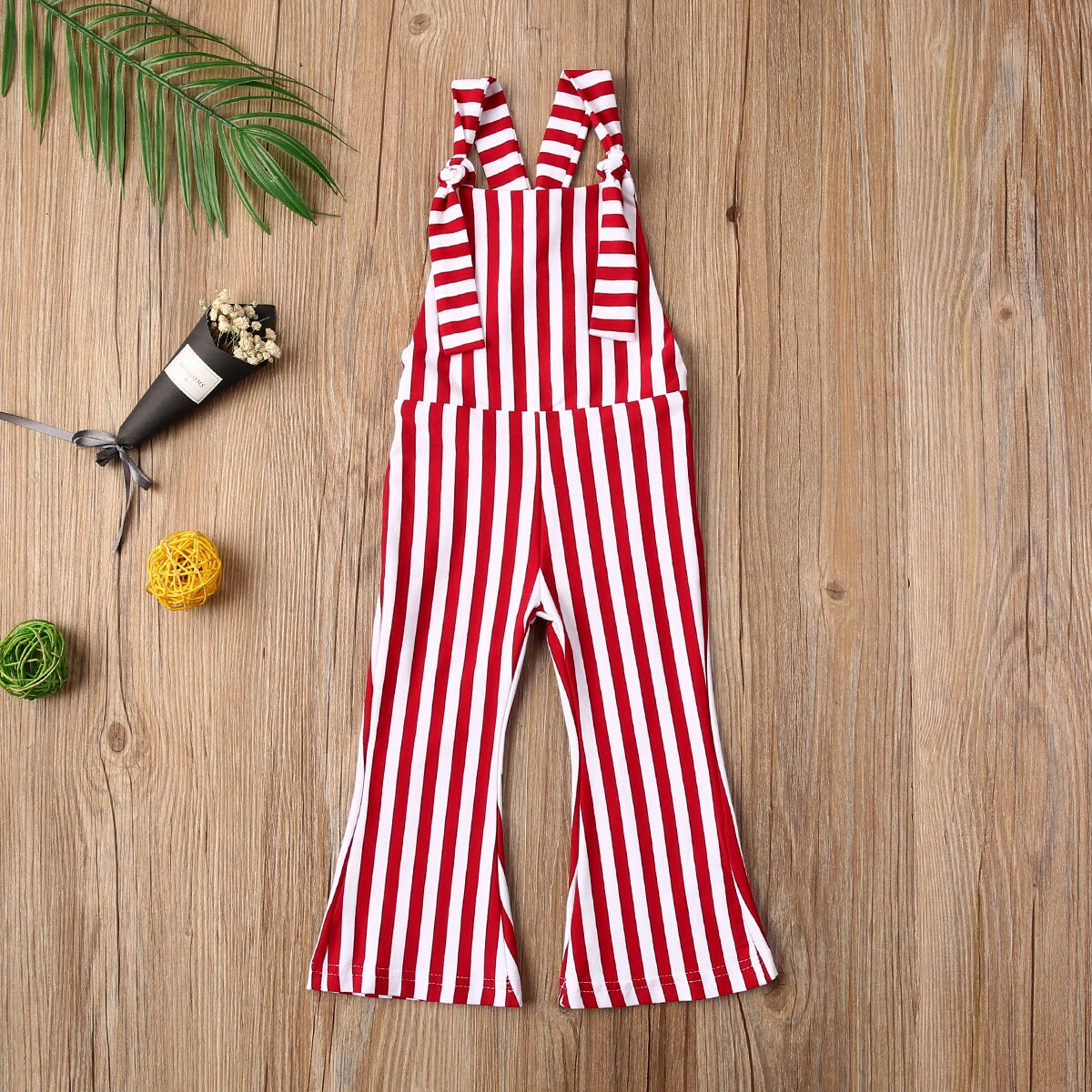 Sommer baby pige tøj børn stribet romper jumpsuit smækbukser overalls outfits 6m-5t