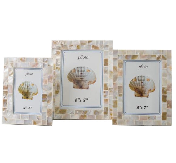 Modieuze Handgemaakte Oceaan Decor Seashell Picture Photo Frames YSPF-016