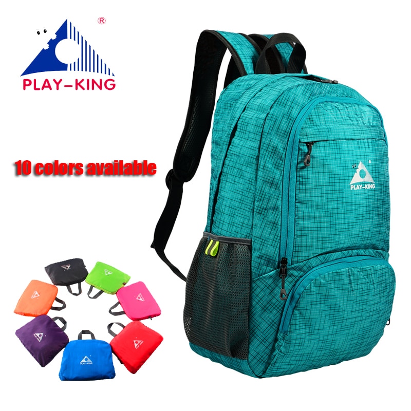 PLAYKING Lightweight Nylon Foldable Backpack Multicolor Waterproof Outdoor Sport Camping Hiking Travel Folding Bags