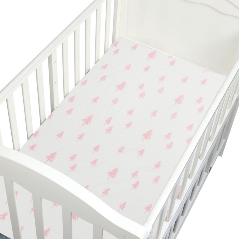 Baby pige dreng geometriske træ monteret krybbe ark småbarn seng madrasser standard madras krybbe ark spædbarn: 6