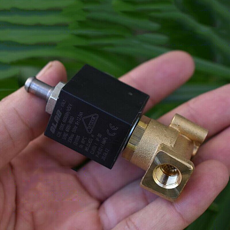 OLAB-Válvula Solenoide eléctrica de latón, máquina de café de dos posiciones, válvula de agua de vapor, 6000-9000, 1/8 ", 230V, CA