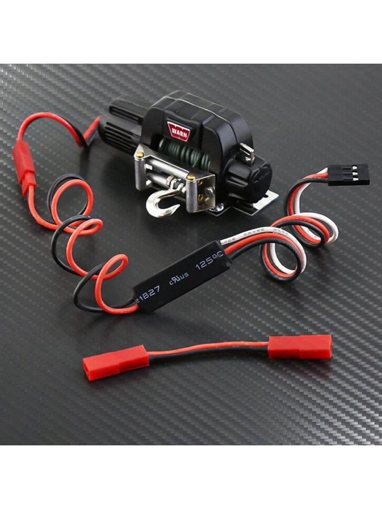 3CH afstandsbediening lier met hoogspanningskabel voor 1/10 Axiale SCX10 TRX4, Plug & Play RC Crawler Upgrade Onderdelen: Geel
