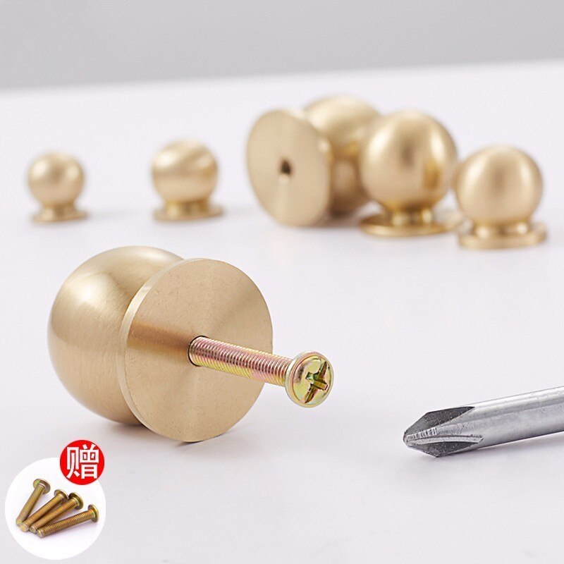 Brass handle drawer wardrobe door solid handle single hole oak door handle accessori armadio cabinet making tools kitchen