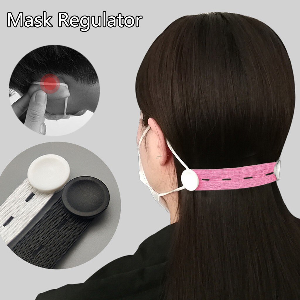 Afneembare Verstelbare Masker Gesp Antislip Facemask Extension Haken Stretch Elastische Bands Knop Masker Richter Gehoorbescherming