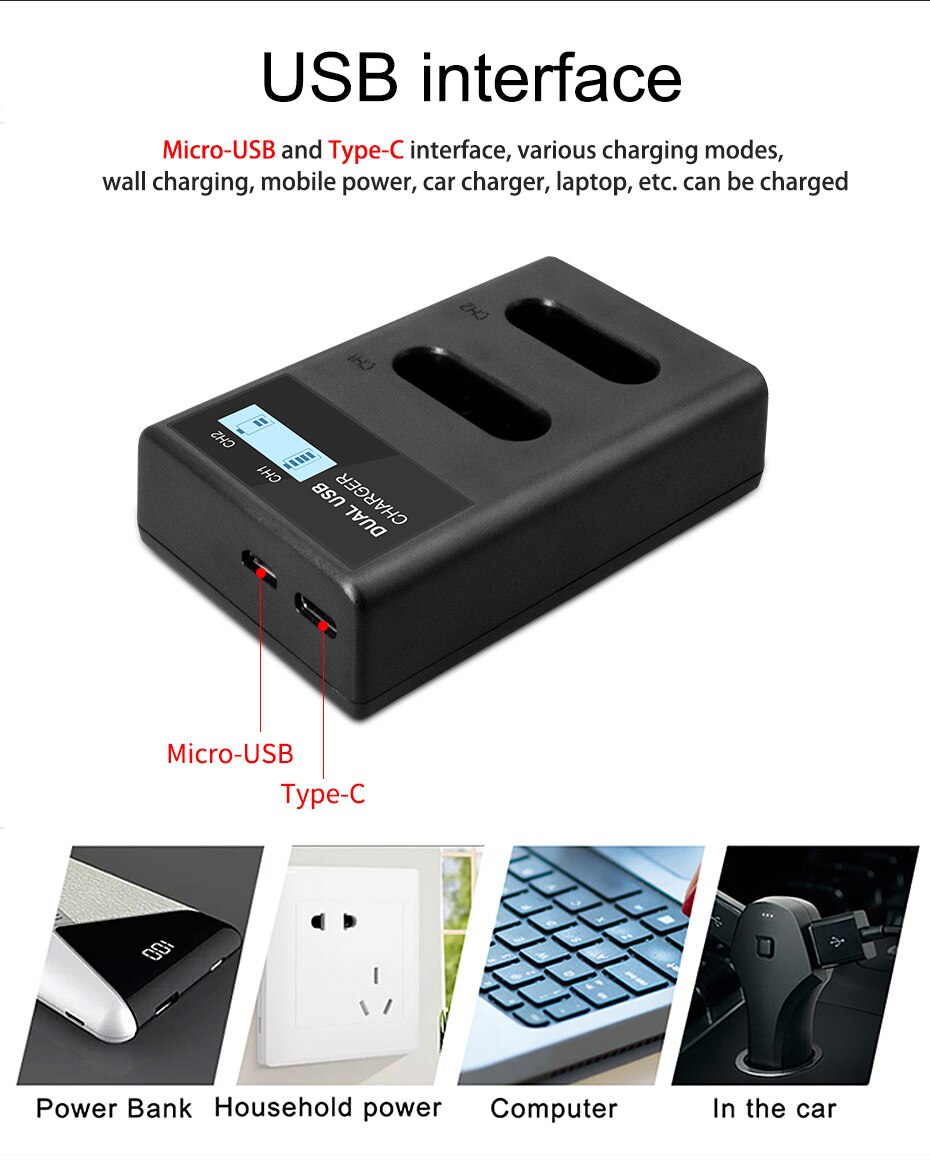 NP-BX1 NPBX1 Batterij Lader Voor Sony As300 RX10 HDR-AS15 AS10 WX300 Dsc Hx300 Usb-kabel Batterij Oplader