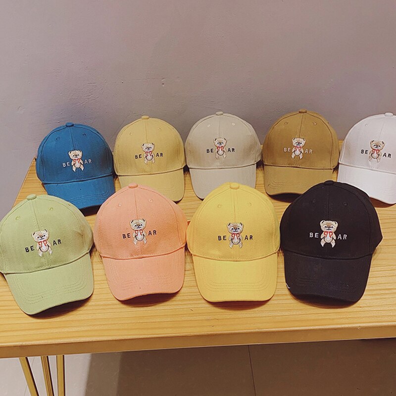 Mignon dessin animé ours enfants casquette de Baseball printemps été bébé garçons filles chapeau en plein air réglable Snapback enfants plage casquette de soleil