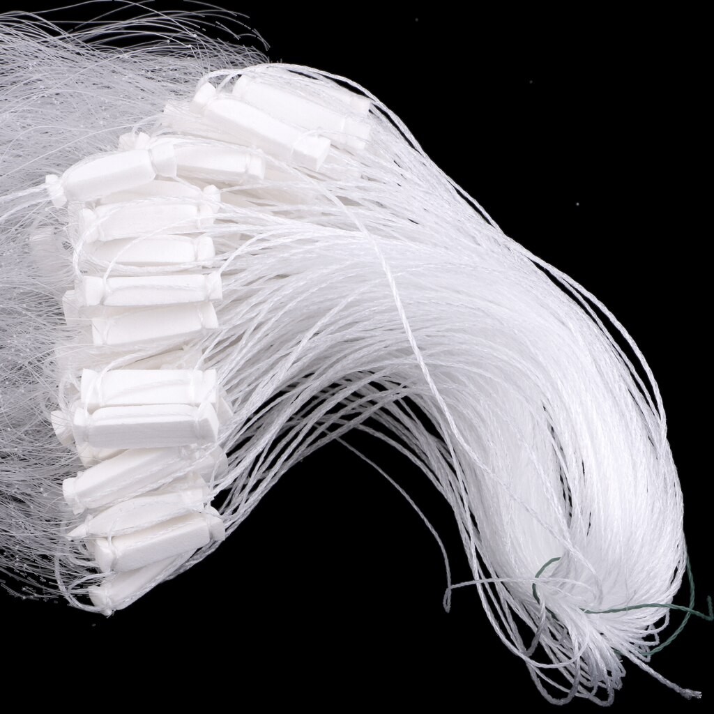 50m Durable 3 Layer Fishing Nets Fish Mesh Trap Nylon Clear Monofilament Fishing Gill Net for Fishing Lovers