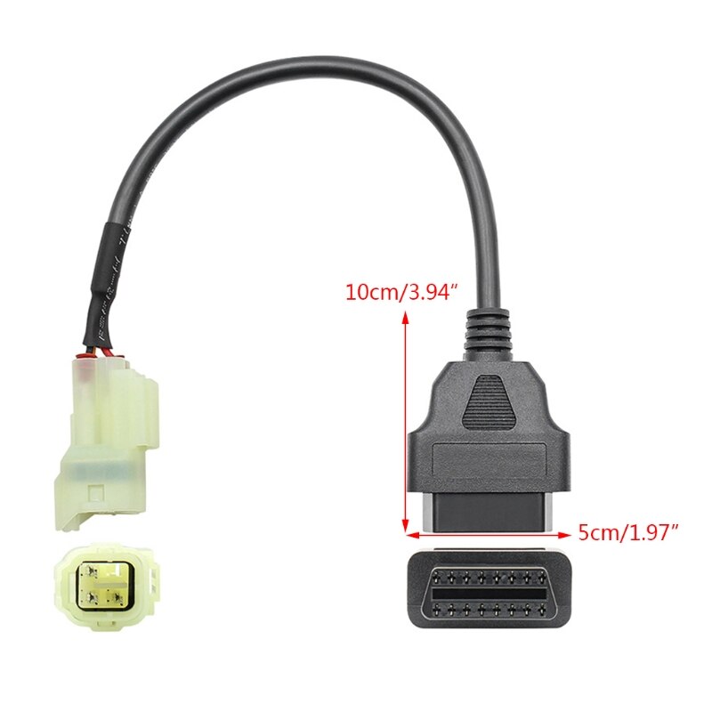 OBD2 Kabel Connector Scanner Compatibel Met Honda-Motorfiets 16Pin Om 4Pin Diagnostische Adapter Connector Kabel Scan Tool L41A