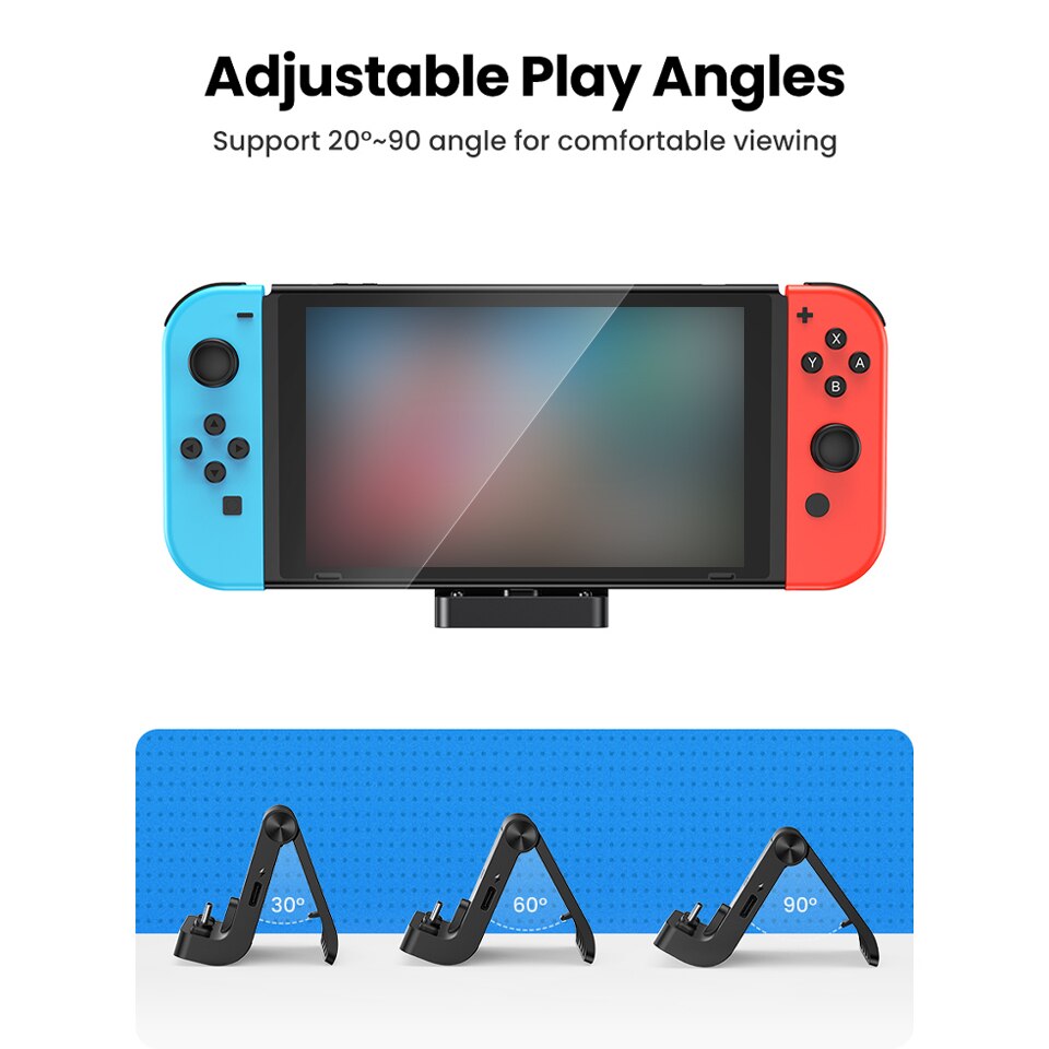 Adjustable Charger For Nintendo Switch Dock Station Portable Type C USB Charge Docking Cargador For Nintendoswitch Angle Holder