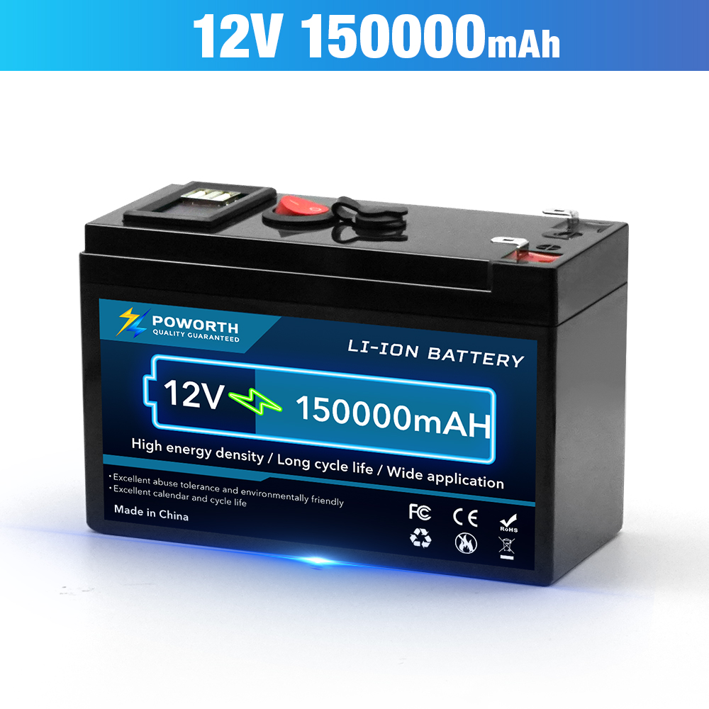 12v x 150ah litiumbatteri med inbyggd bms, lämplig för förvaring av husbil, off-grid-system, solenergisystem för marinbruk: Klar