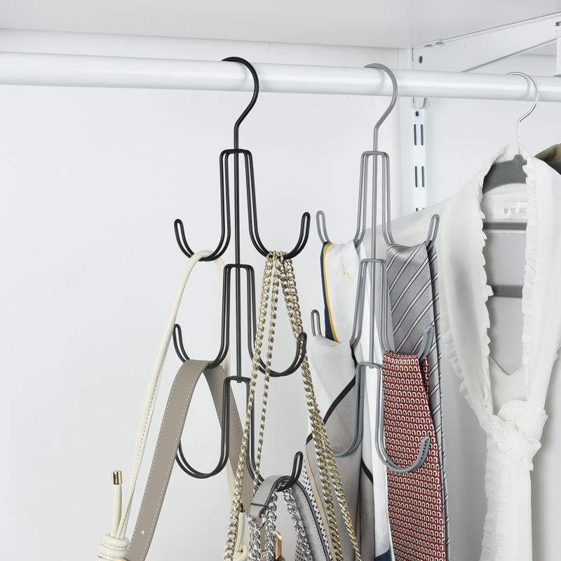 1Pc placard sac à main cintre organisateur crochets métal cintre de rangement peu encombrant support armoire sac à main fourre-tout sac supports crochet