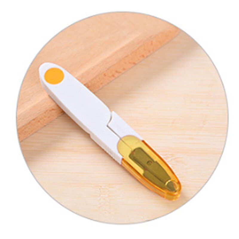Portable Cross Stitch Tailor Scissor DIY Tool Sewing Supplies fish line cutter Thrum Yarn Thread Clipper Nipper Trimmer: Yellow