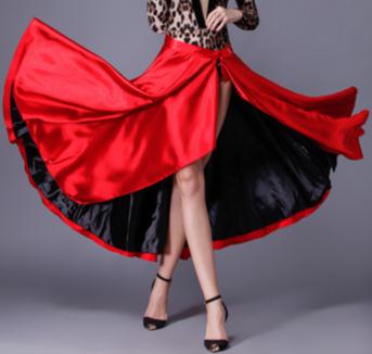 Neue Stle Spanisch tanzen Felsen Femal Schwarz verrotten Latein tanzen kleid Paso Doble Felsen Mantel Tanzkleid Frau Leistung tanzen Felsen: Ursprünglich Titel