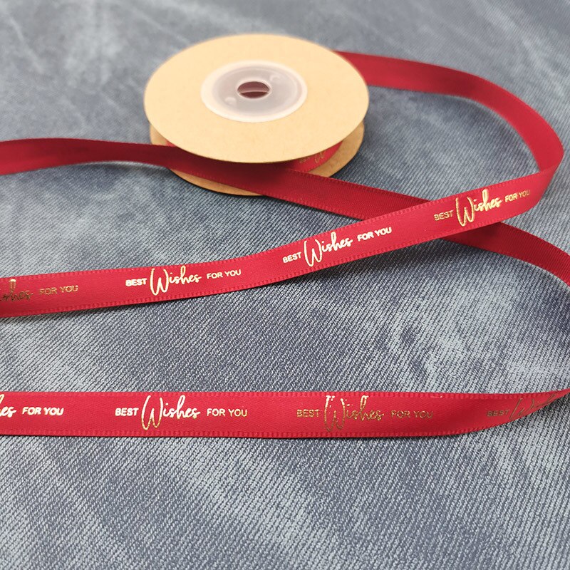 (10 Meter/rollen)10mm Breite Heiße Stanzen knapp Druck Backen Band Geburtstag Kasten Verpackung Handgemachte DIY Handwerk Bänder