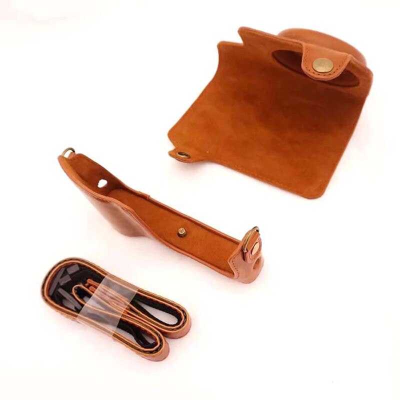 Pu Leather Camera Case For Samsung GALAXY EK-GC100 GC100 GC110 GC200 EK-GC-200 Digital Camera Bag Black White brown coffee Cover