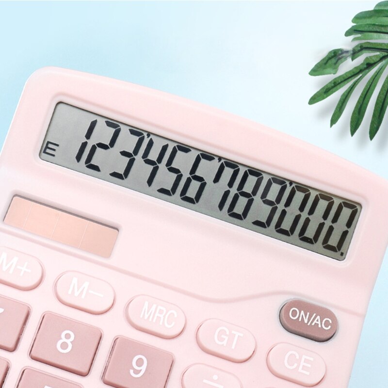 T8WC Home Office 12 Digits Electronic Calculator Large Screen Desktop Calculators