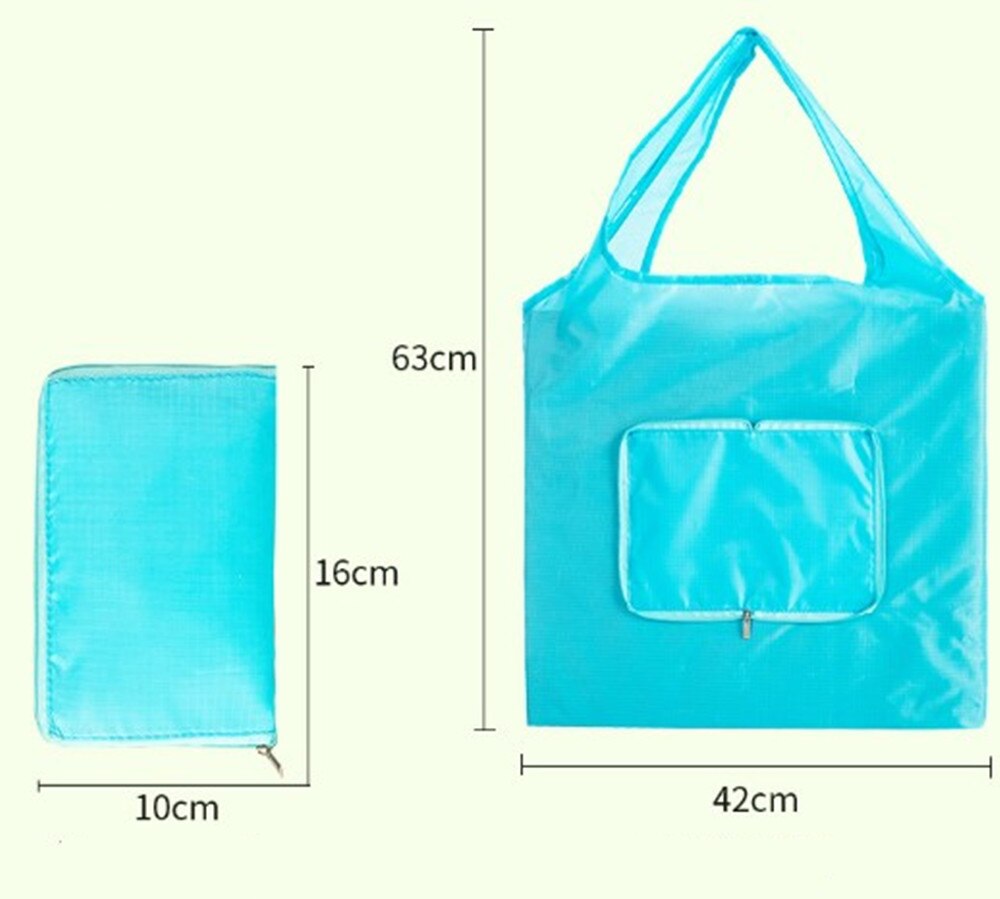 Herbruikbare milieuvriendelijke boodschappentassen met rits, opvouwbaar, klein formaat, premium, lichte opvouwbare tas