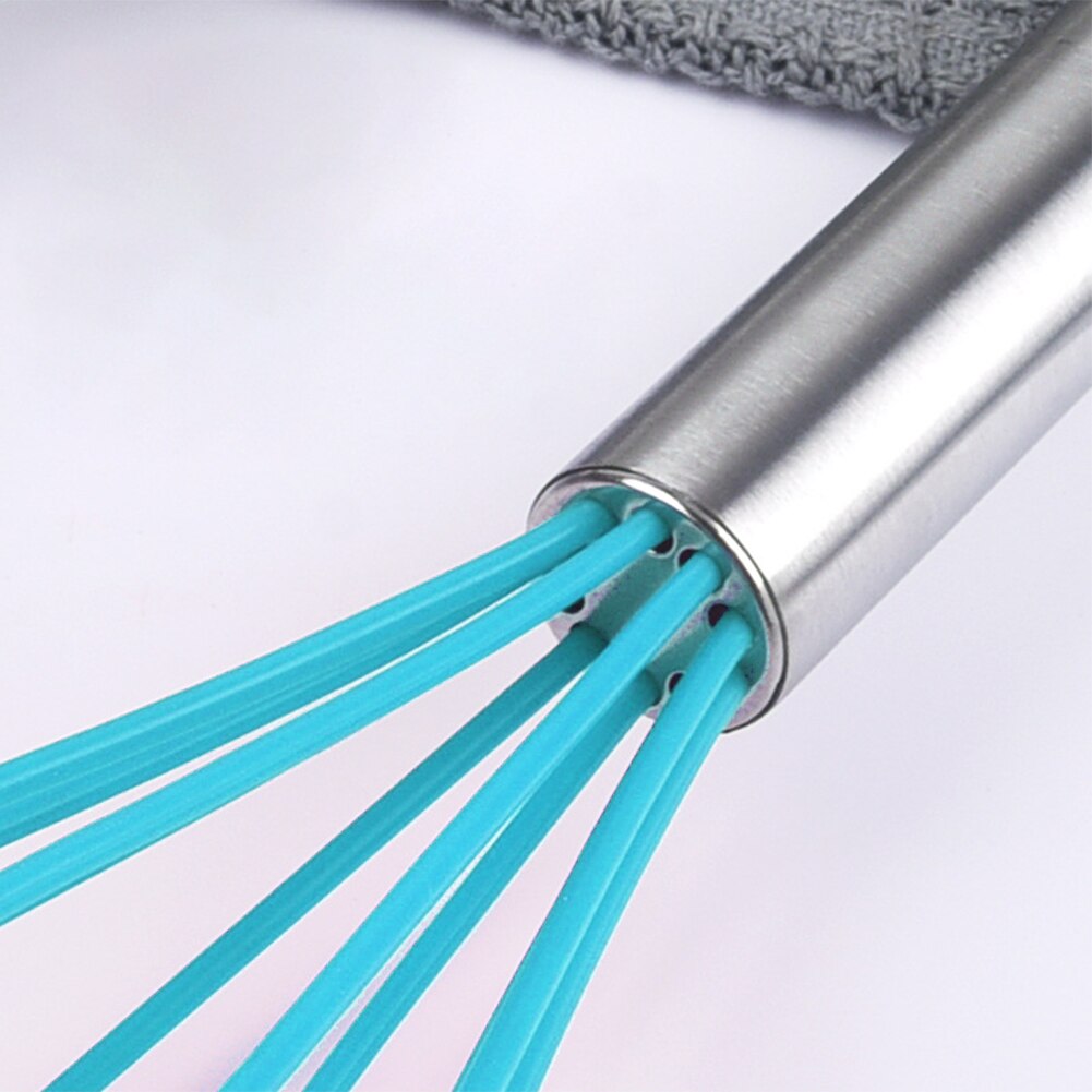 2pcs Cooking Utensils Baking Silicone Whisk Durable Heat Resistant For Kitchen