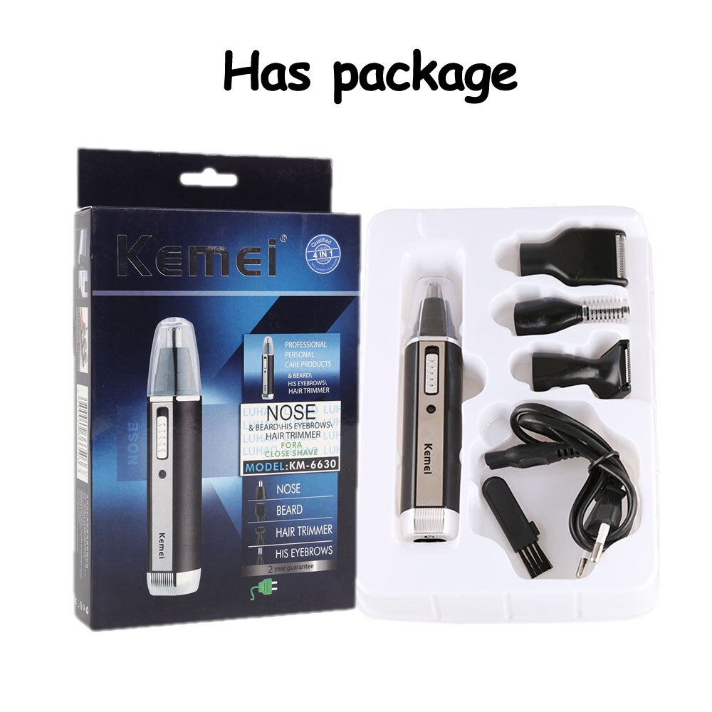 Elektrische Neus tondeuse voor trimer oor wenkbrauw neus ontharing wenkbrauw Trimmer voor neus Draadloze Oplaadbare mens razor: With box-1
