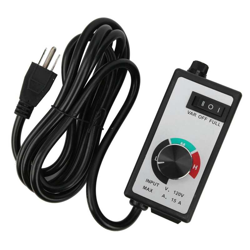 Fan Speed Controller Variable Adjustable Speed Control Regulator Electronic Motor Governor 120V 1500W 15A US Plug