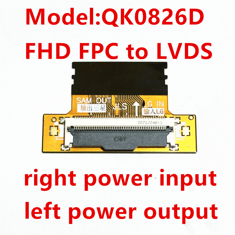 modèle FHD LVDS LVDS 51pin SAM tour LC câble connecteur câble adaptateur carte gauche et droite remplacement modèle: YELLOW