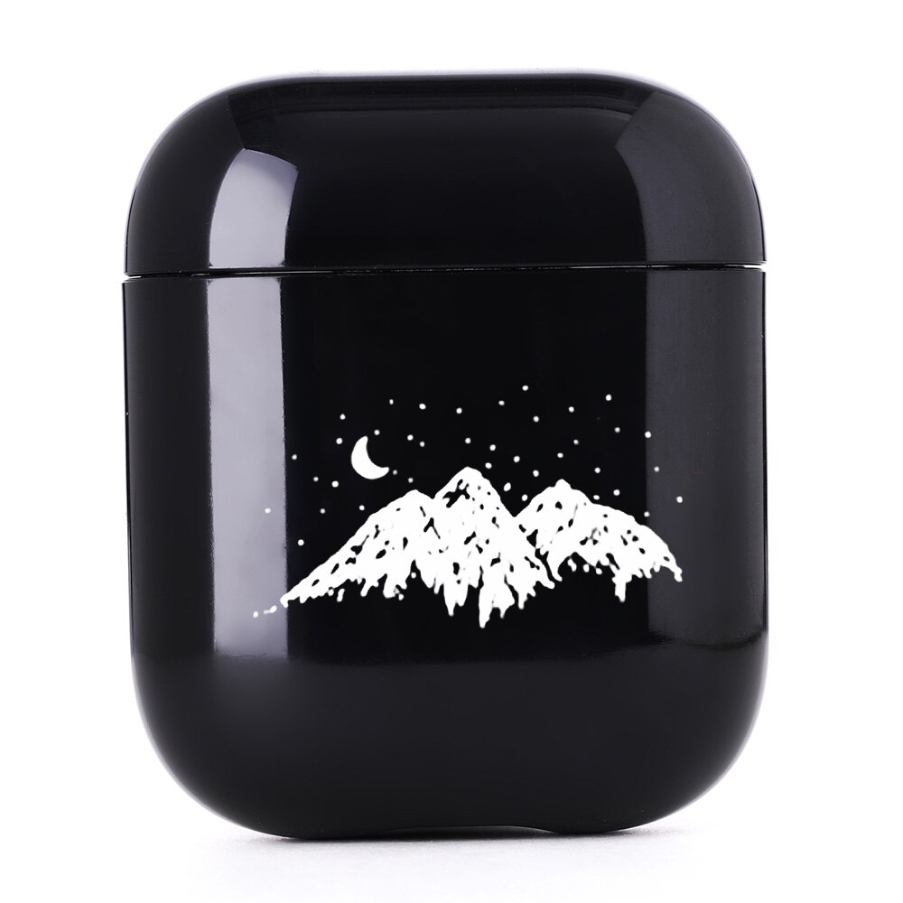 Cute Case For Apple Airpods 1/2 Case Space Planets Astroaunt Bluetooth Earphone Case For Airpods 1/2 Headphone Black Hard Case