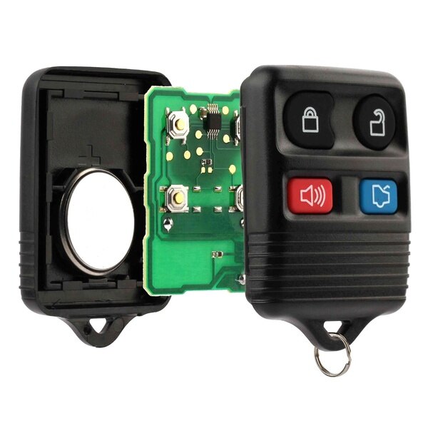 2Pcs Key Replacement Keyless Entry Remote Control Key Fob Clicker Transmitter - Black