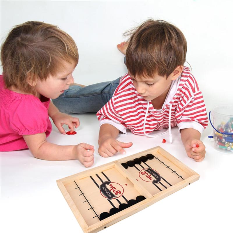 1 impostato hockey fionda Puck Gioco Frenetico fionda Puck Vincitore Giocattoli Divertenti Scheda-Gioco Del Partito di Gioco Giocattoli per Adulti famiglia del bambino