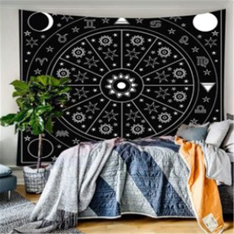Tapestry Wall Hanging Bohemian Skull Lion Moon Dreamcatcher Decorative Tapestry Living Room Bedroom: 20