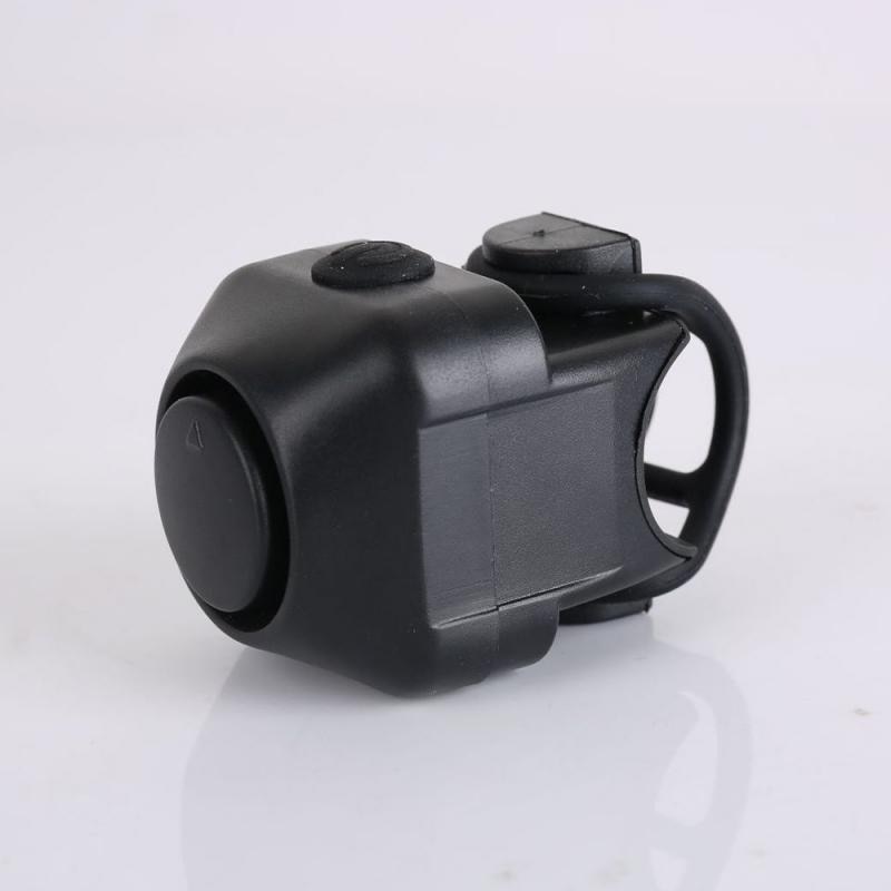Fiets Elektronische Bel 90dB Elektronische Luid Bike Horn Fietsen Stuur Alarm Ring Fietsbel Fiets Accessoires: black