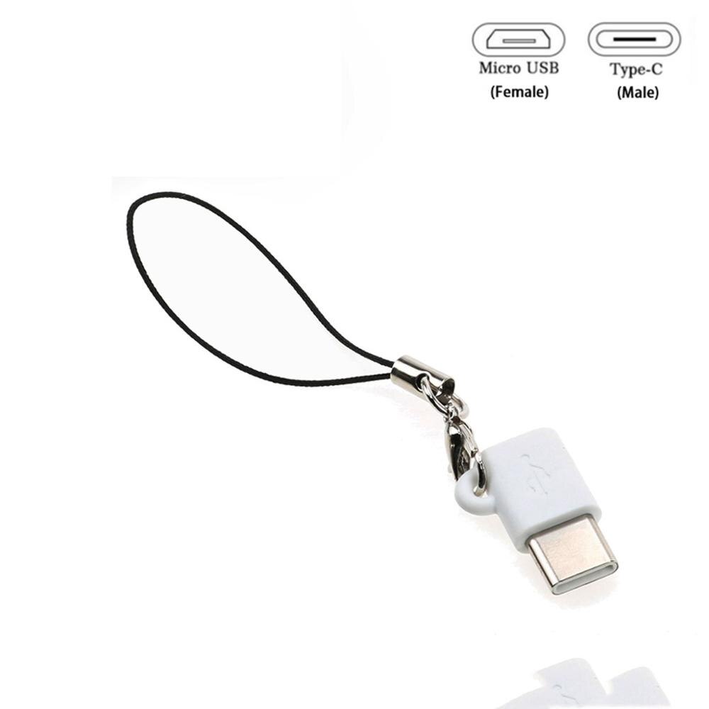 USB 3.1 Type C OTG Adapter Micro USB Female naar Type C Male Converter voor Samsung Galaxy Note 8 S8 plus/A5/A7 /Oneplus 5 t/5: White